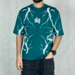 تیشرت پارچه ماکان sky