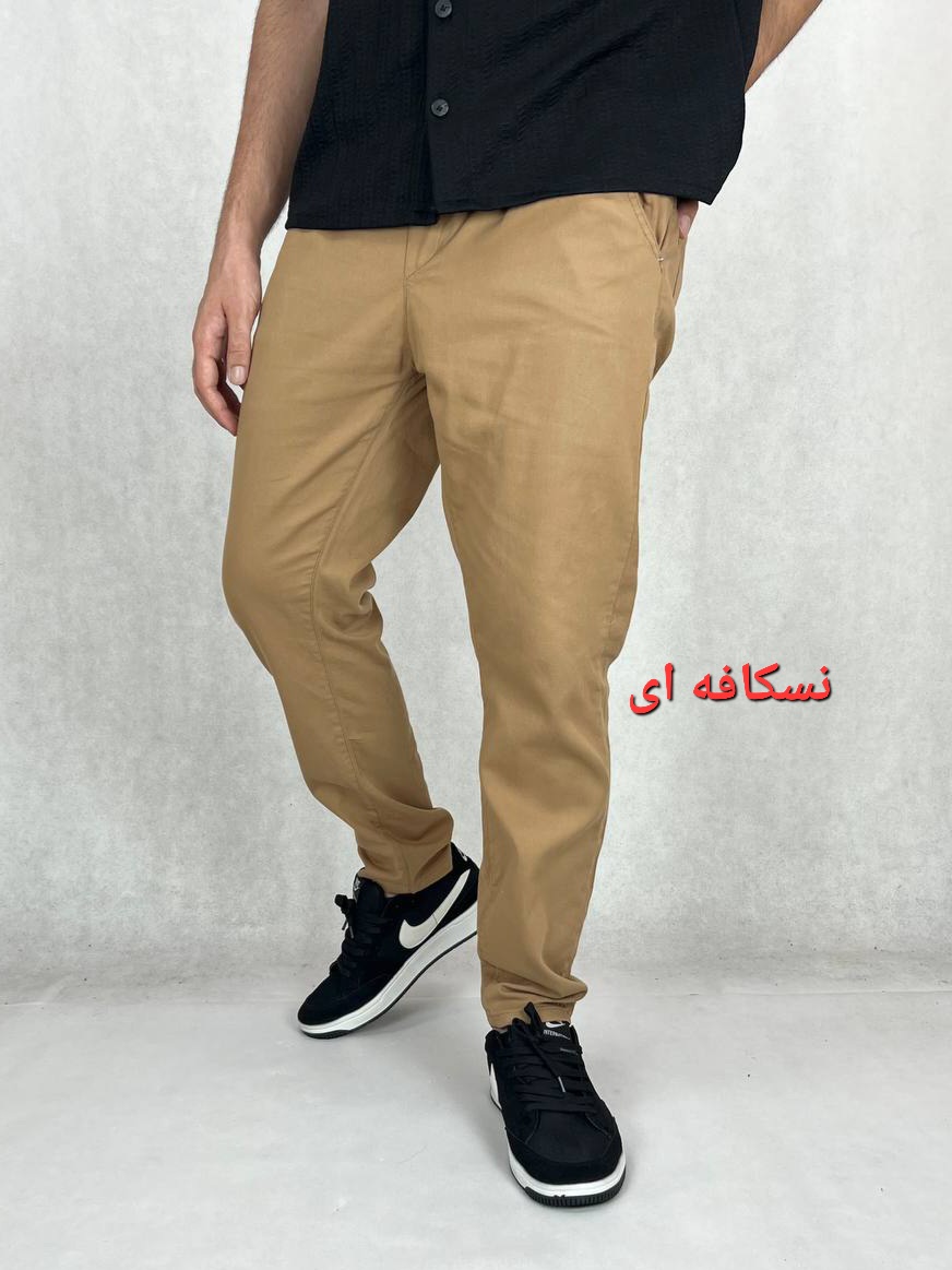 شلوار کتان کمر انگلیسی