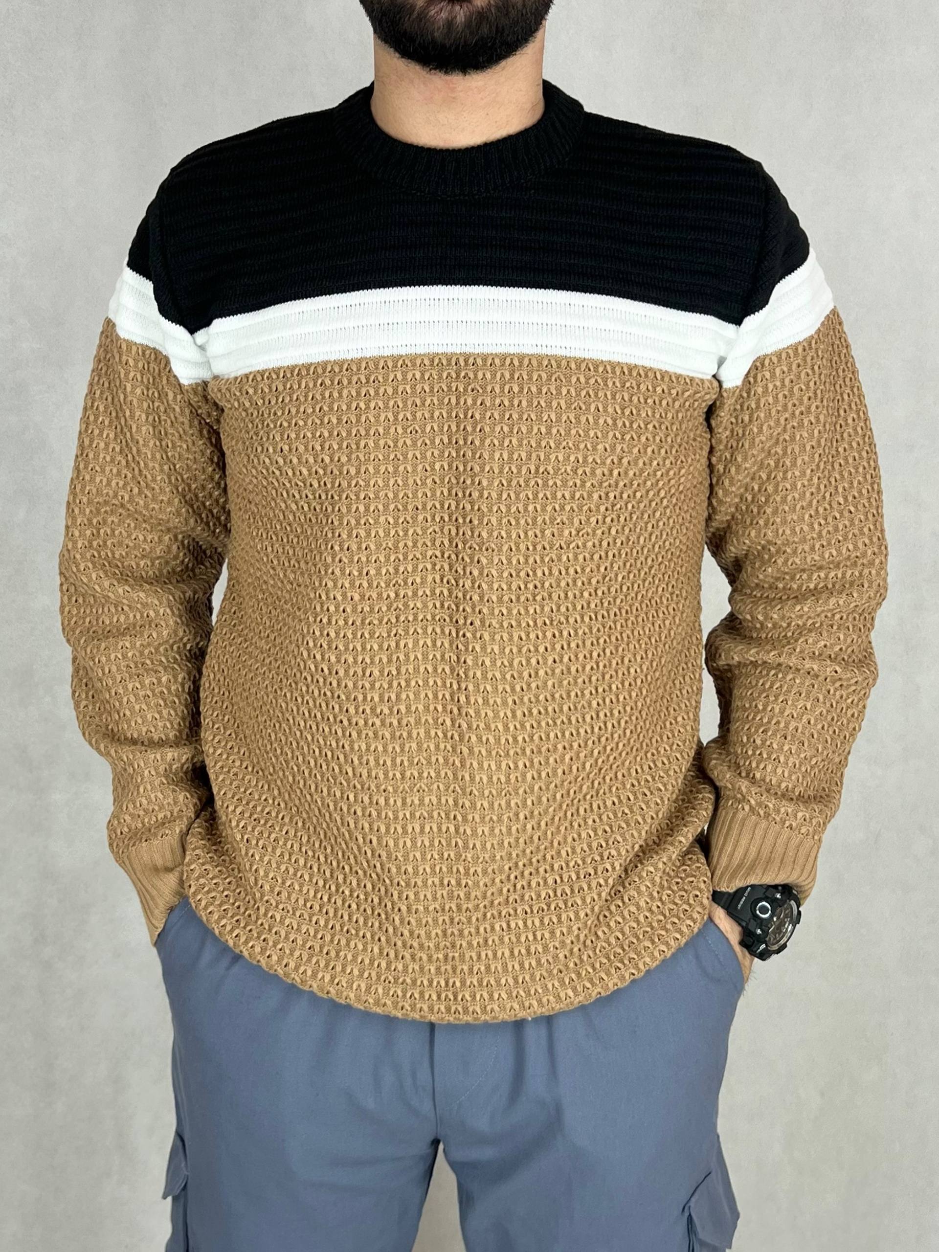 پلیور بافت فندقی