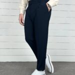 شلوار پارچه ای سرمه ای