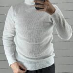 بافت یقه اسکی طرح کبریتی