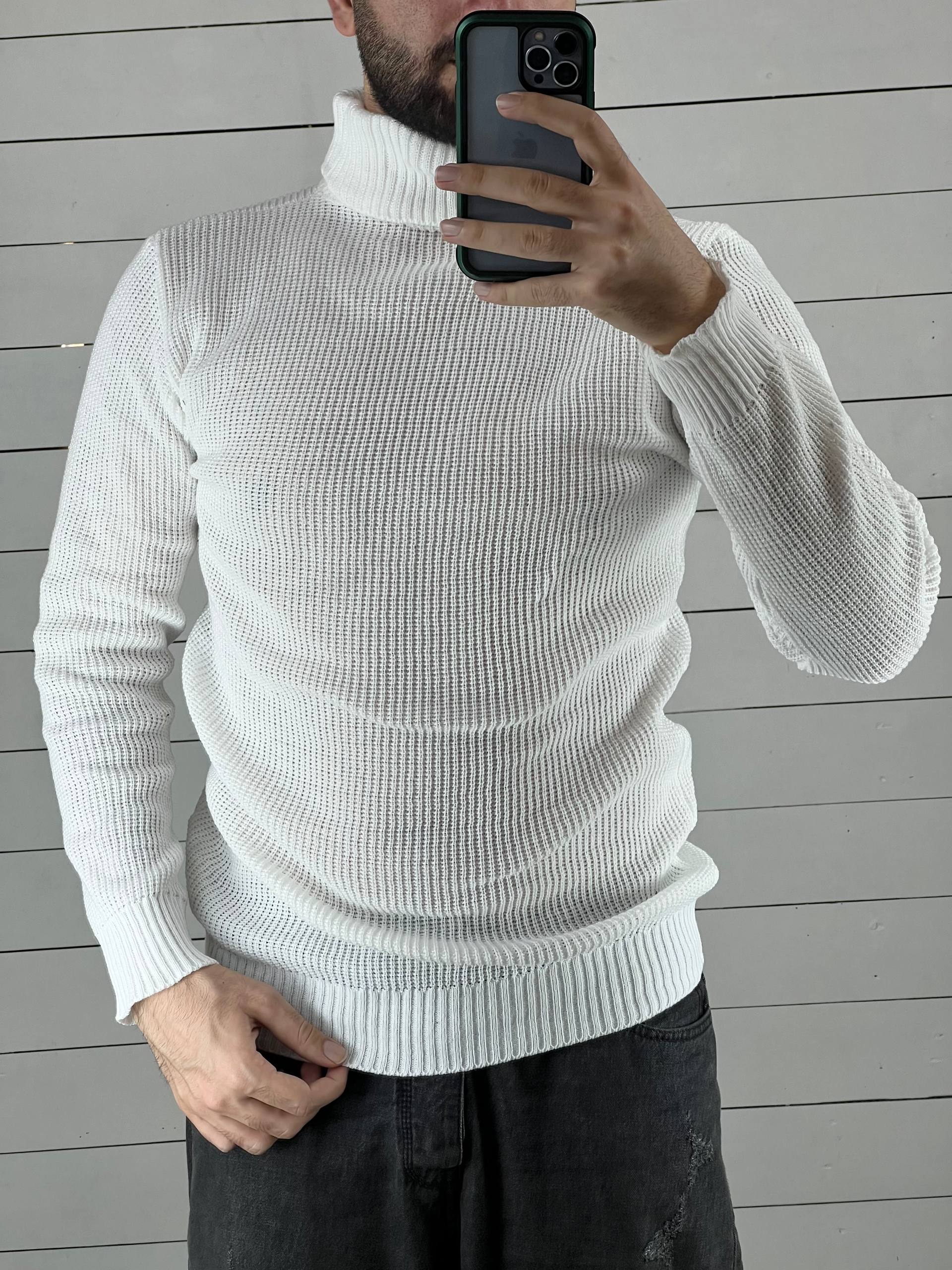 بافت یقه اسکی طرح کبریتی