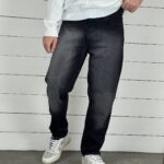 شلوار جین مام مشکی