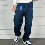 شلوار جین بگ سرمه ای