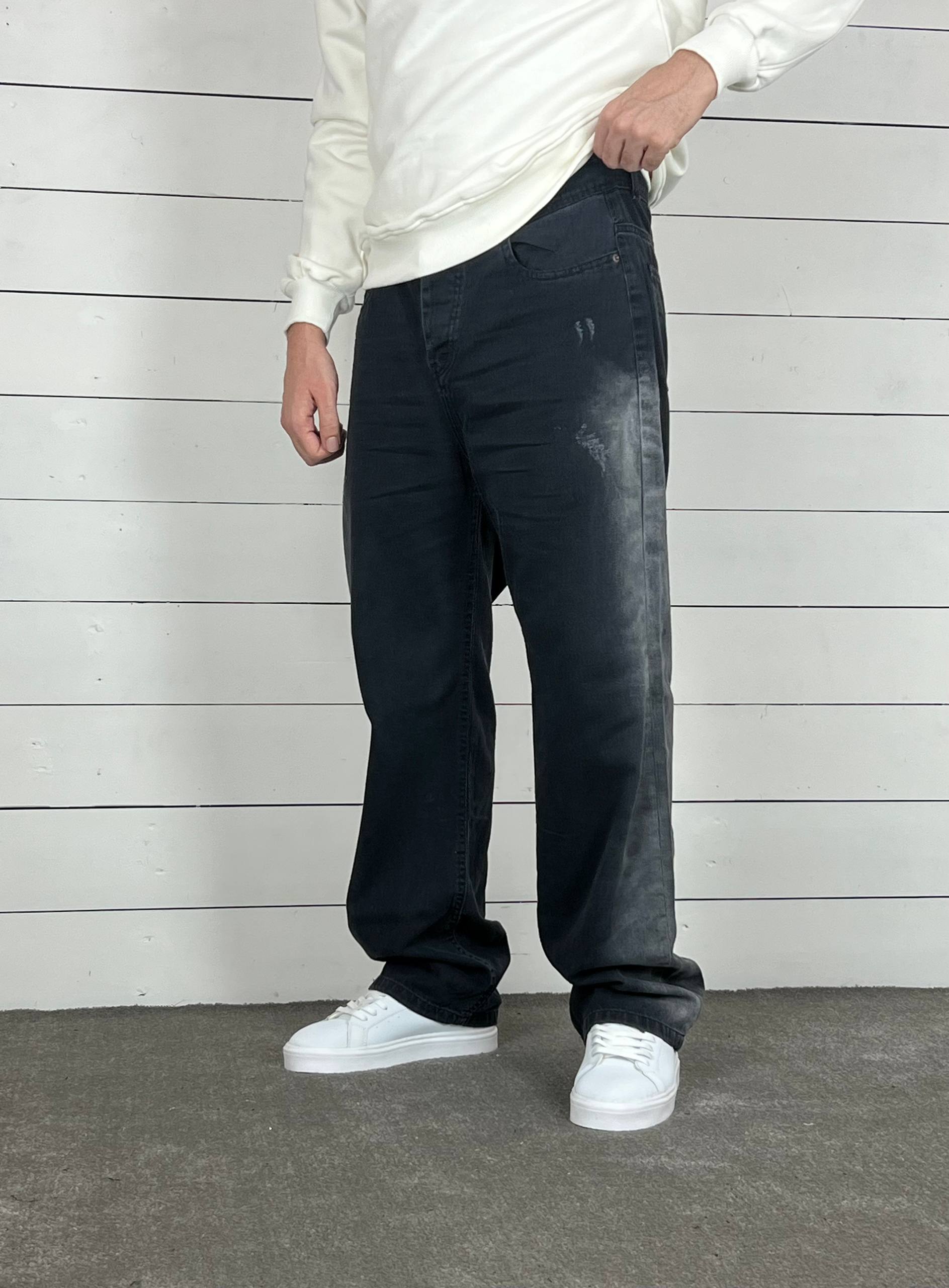 شلوار جین نیم بگ