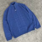 بافت نیم زیپ یقه ۵ سانت