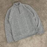 بافت نیم زیپ یقه ۵ سانت