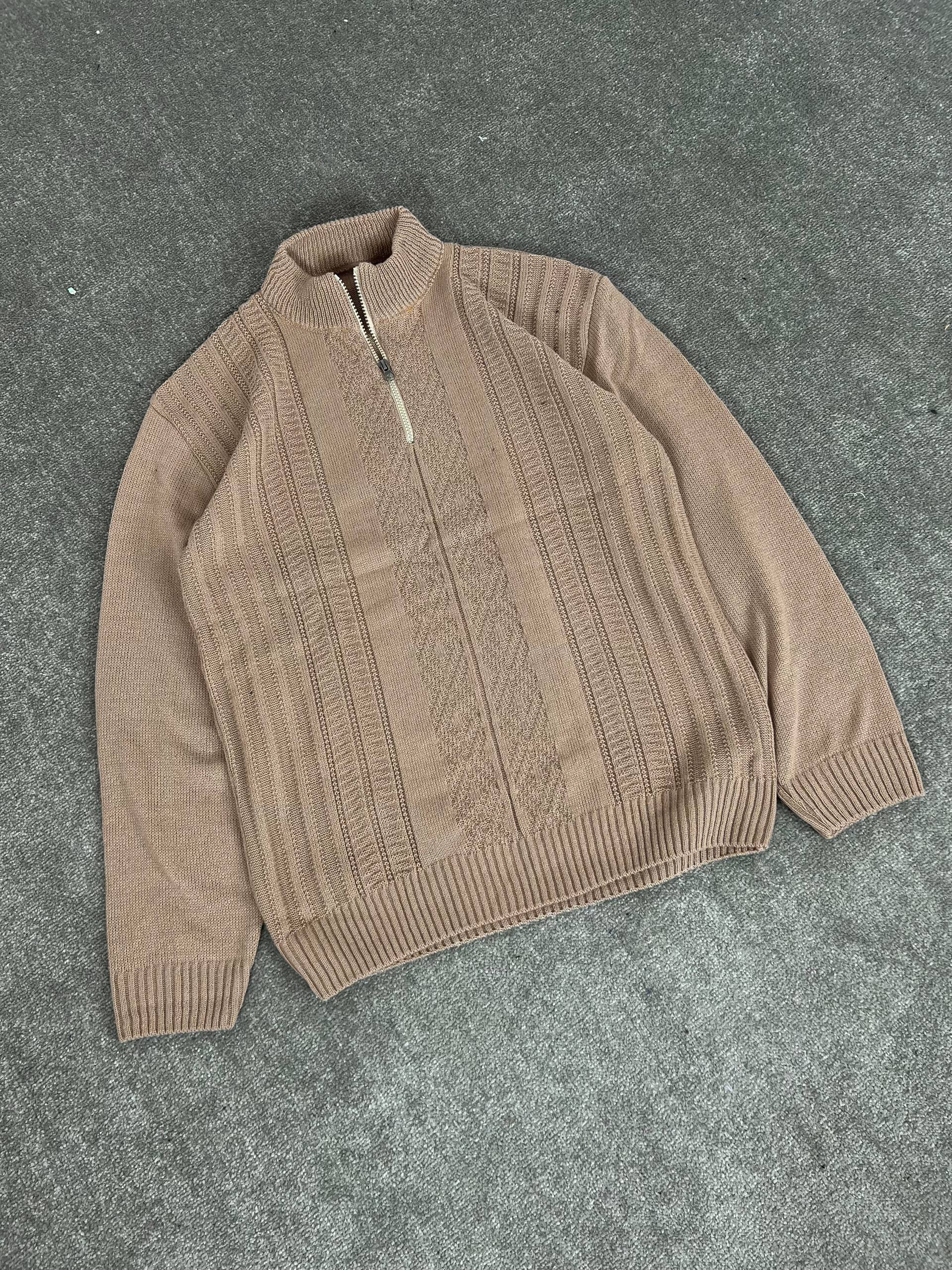 بافت نیم زیپ یقه ۵ سانت