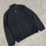 بافت نیم زیپ یقه ۵ سانت