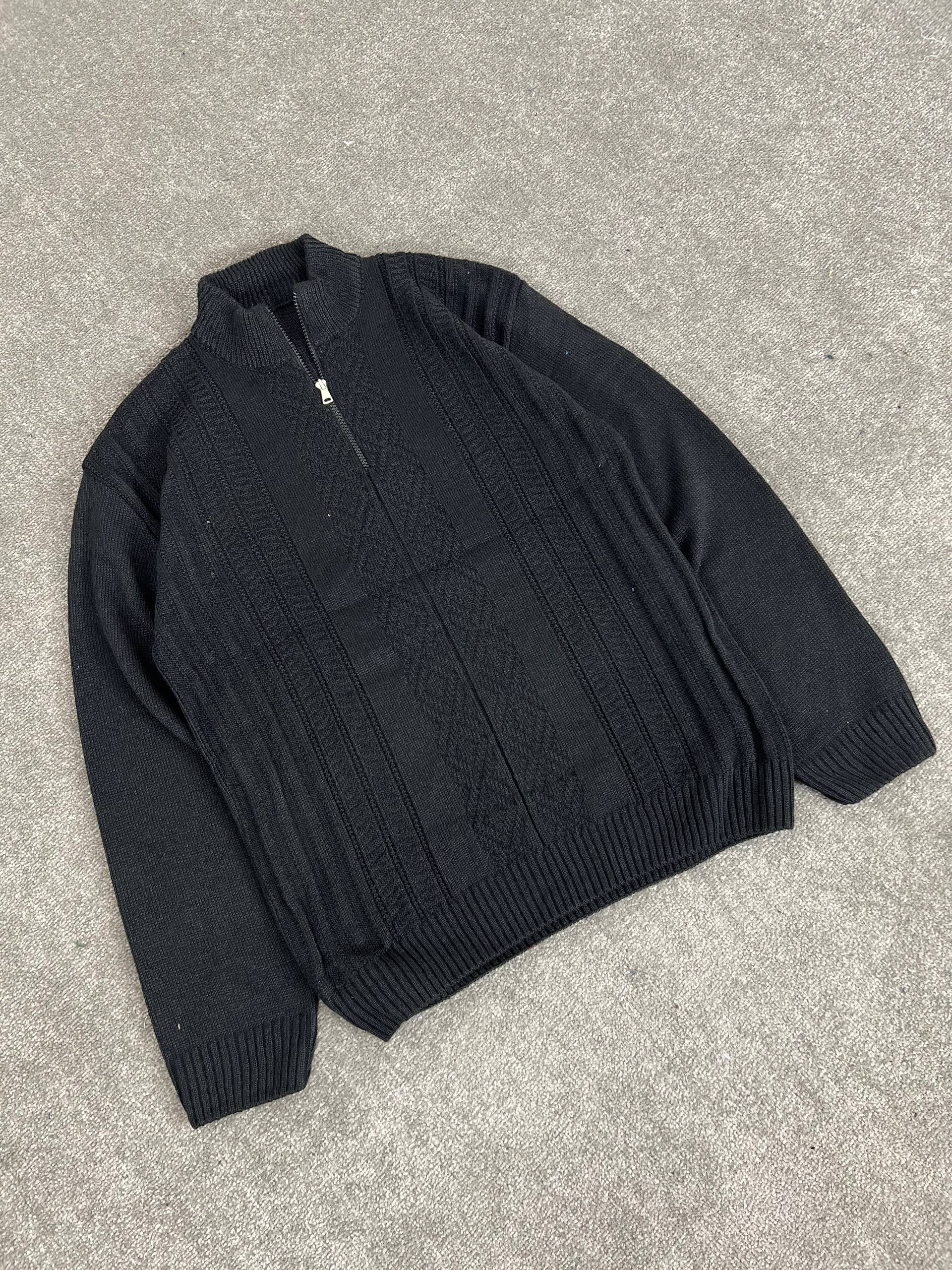 بافت نیم زیپ یقه ۵ سانت