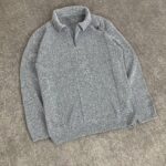 بافت نیم زیپ یقه دار