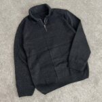 بافت نیم زیپ یقه دار