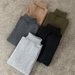 بافت یقه اسکی راه راه