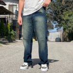 شلوار جین نیم بگ