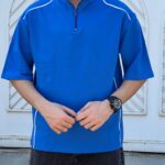 تیشرت دونخ نیم زیپ مغزی دوزی