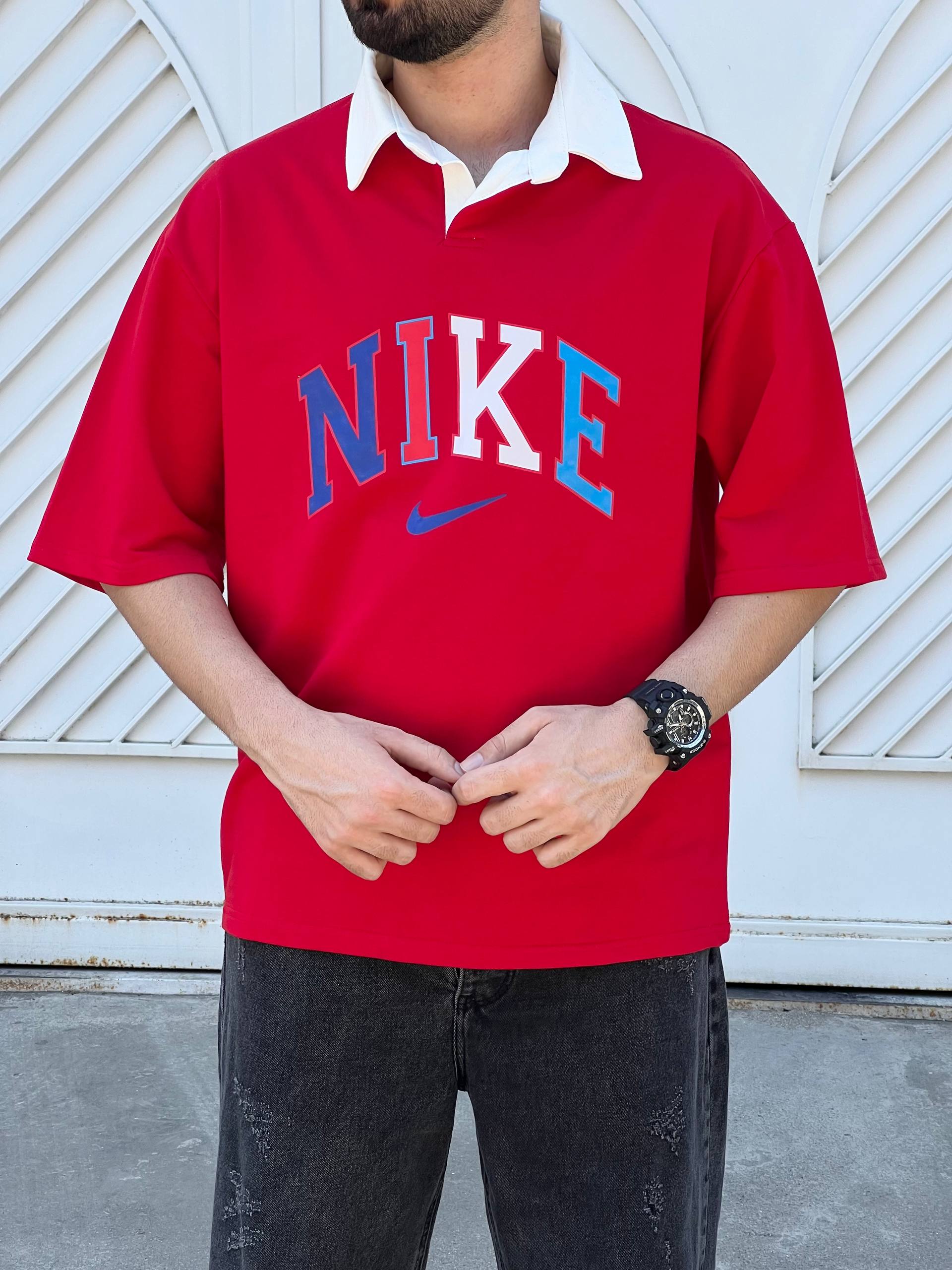 تیشرت دونخ یقه دار NIKE