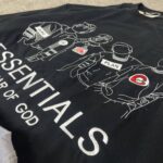 تیشرت نخ پنبه گلدوزی ESSENTIAL