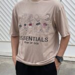 تیشرت نخ پنبه گلدوزی ESSENTIAL