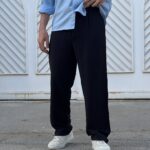 شلوار پارچه مورگان مشکی