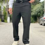 شلوار پارچه بزیاق ترک ذغالی